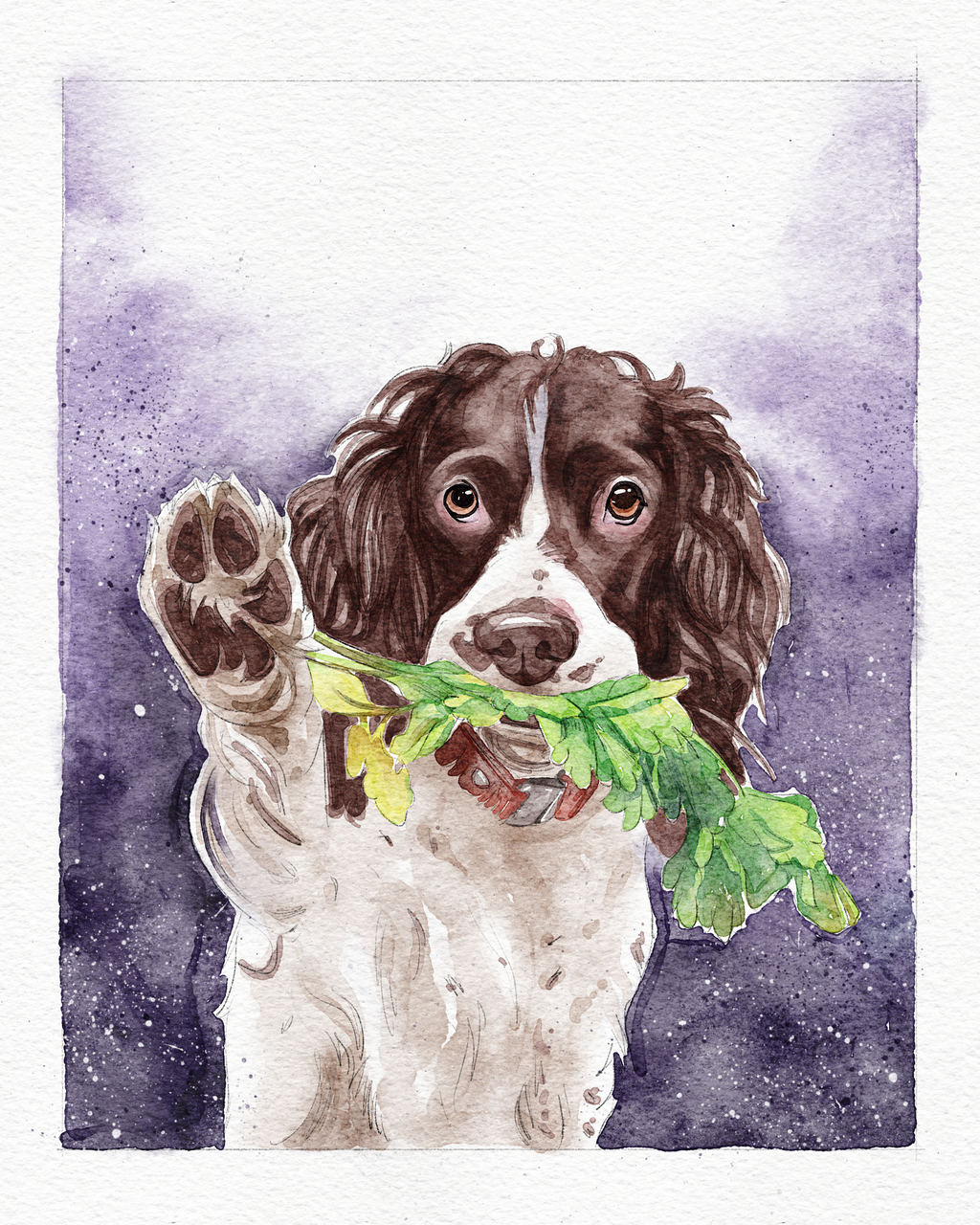 Digital Product | Personalized Watercolor Pet Portrait