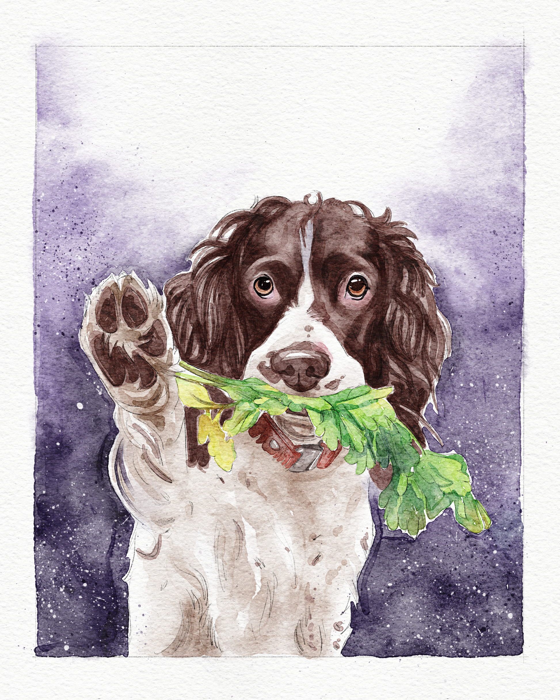 Digital Product | Personalized Watercolor Pet Portrait