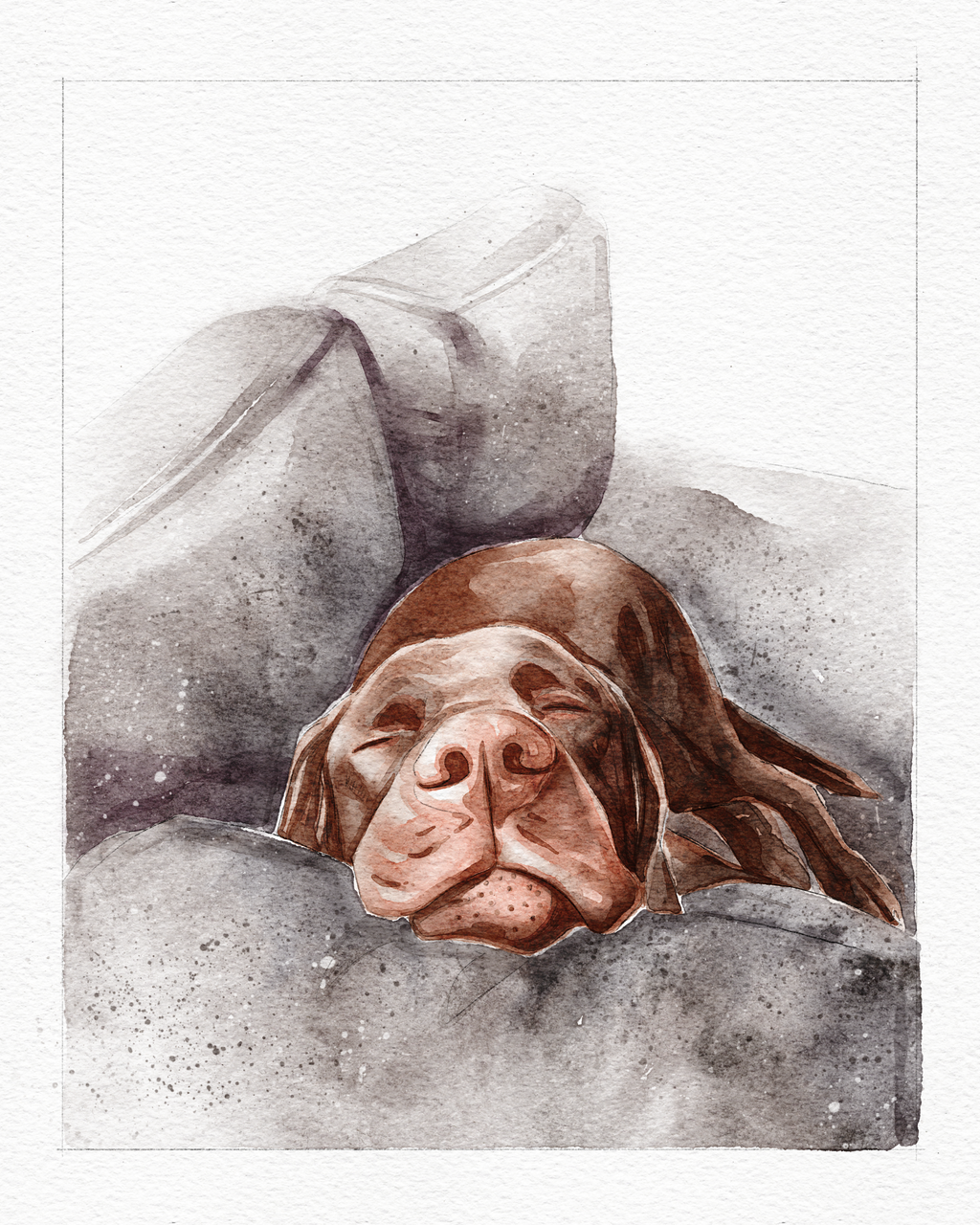 Digital Product | Personalized Watercolor Pet Portrait