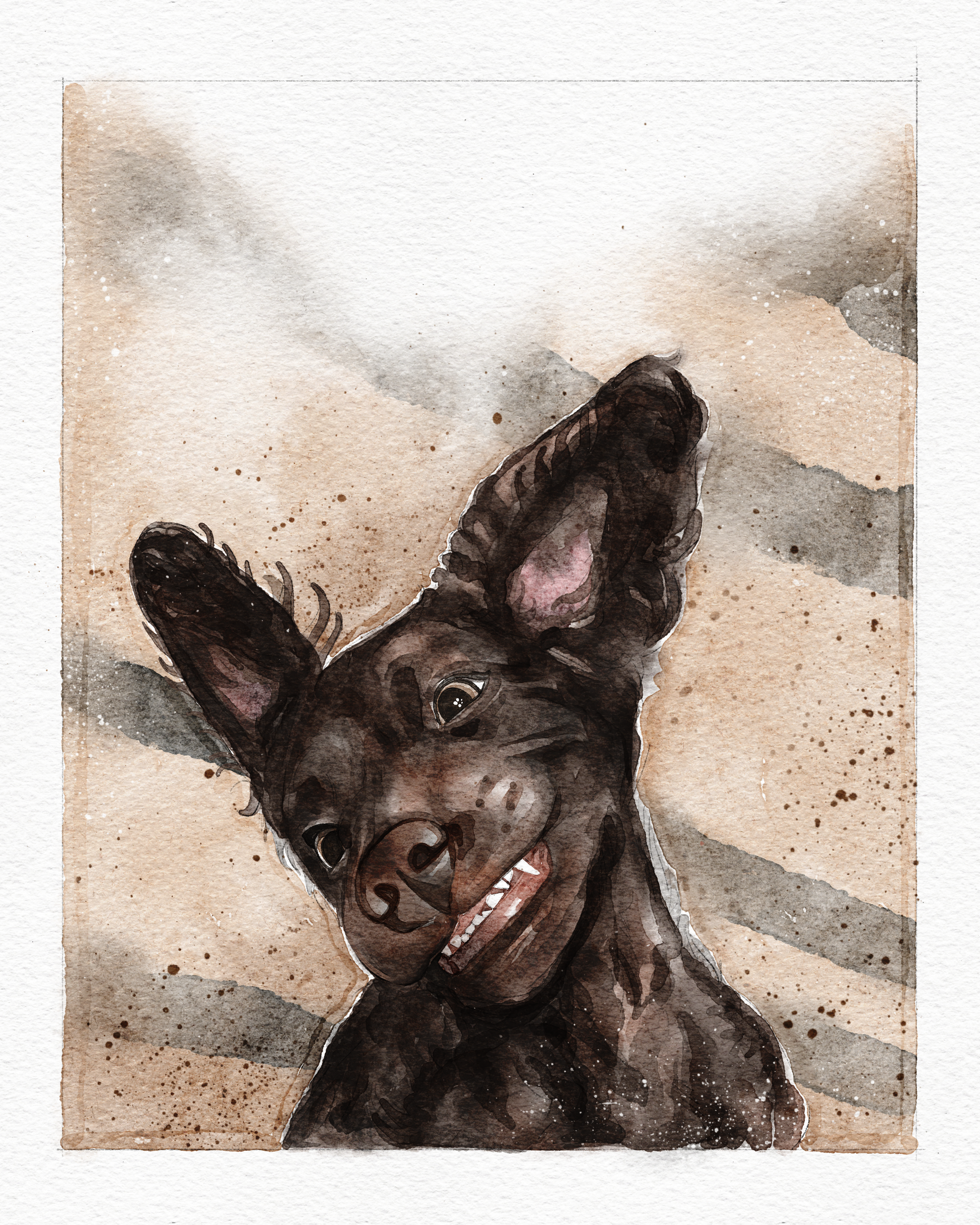 Digital Product | Personalized Watercolor Pet Portrait