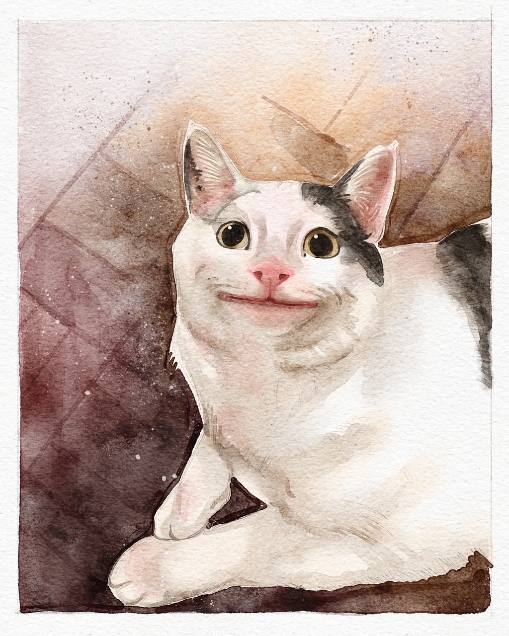 Digital Product | Personalized Watercolor Pet Portrait