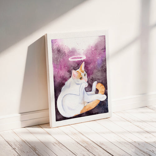 Canvas Print | Personalized Watercolor Pet Portrait
