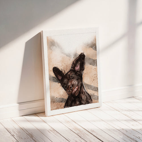 Canvas Print | Personalized Watercolor Pet Portrait